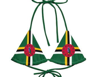 Dominica Bikini Top, Triangle Bikini, Mas Domnik, Green Bikini, Plus Size Swimwear, Large Bust Swimwear