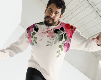 Floral Unisex Sweatshirt, Gift for Girlfriend, Gift for Husband, Gift for couple, Matching Sweaters