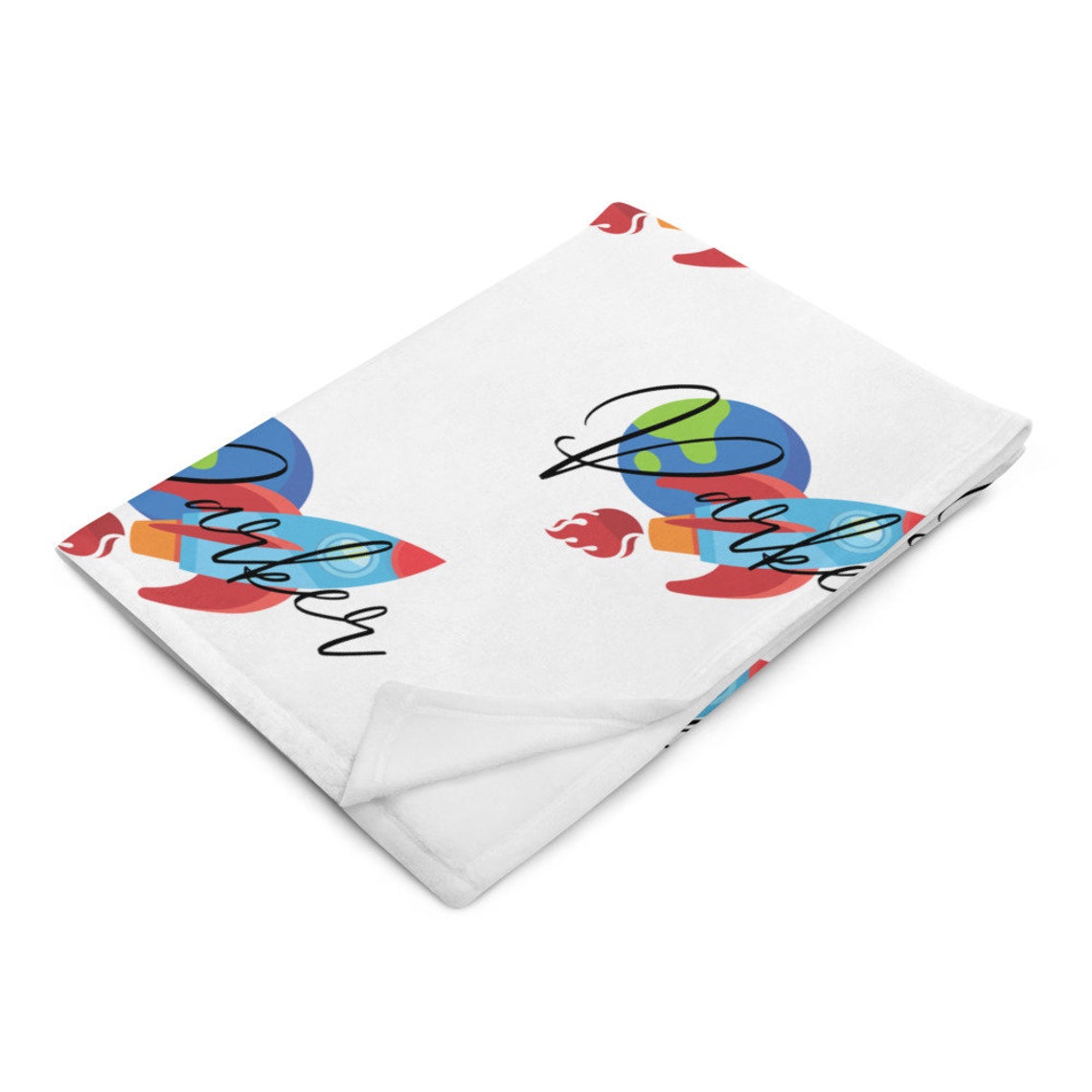 Personalisierte Rakete Schiff werfen Decke Weltraumdecke | Etsy