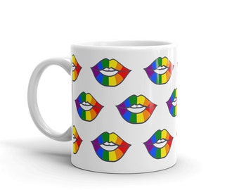 Rainbow Lips Mug ~ LGBTQ ~ Pride Mug ~ Love Mug ~ Pride Month ~ Pride Parade
