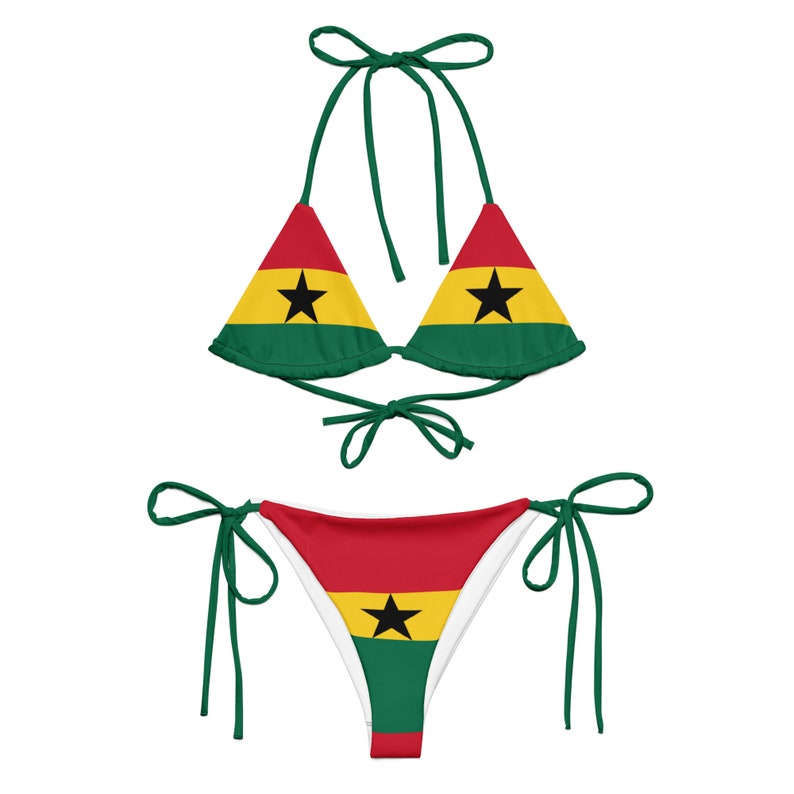Ghana String Bikini, Ghanian Clothing, Ghana Swimsuit, African Swimwear