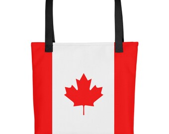 Canada Flag, Tote Bag, Canadian Gifts, Canada Clothing, Laptop Bag, women's bags, Beach Bag