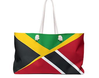 Jamaica/Trinidad & Tobago Weekender Bag, Beach Bag, Teacher Tote
