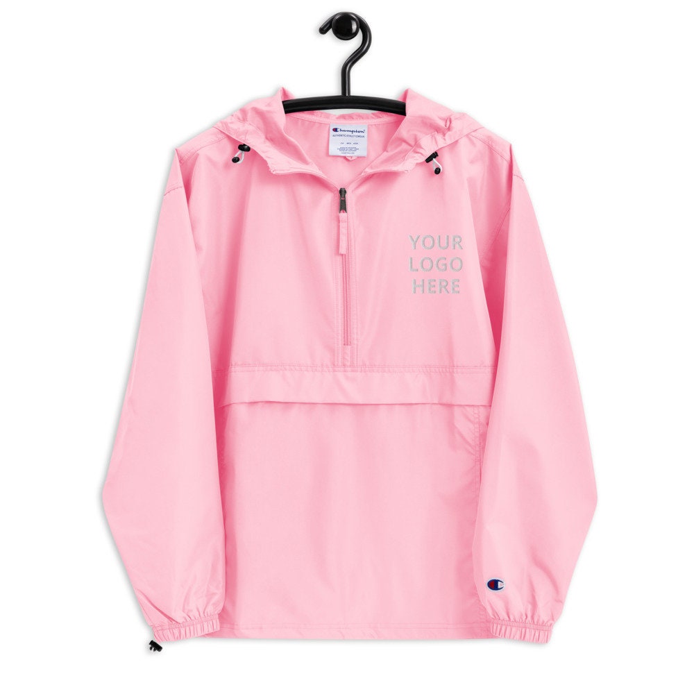 Pink pullover windbreaker sales