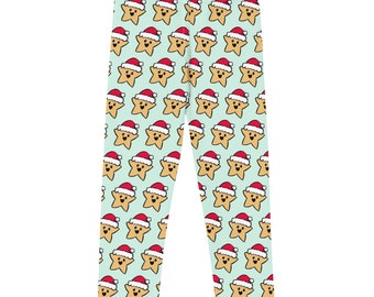 Christmas Leggings, Kid's Leggings, Christmas Star, Christmas Clothing, Christmas Gift, Toddler Gift, Christmas Stockings