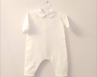 Combination Bubbler Pyjama Pants Gift Birth Baptism Outfit