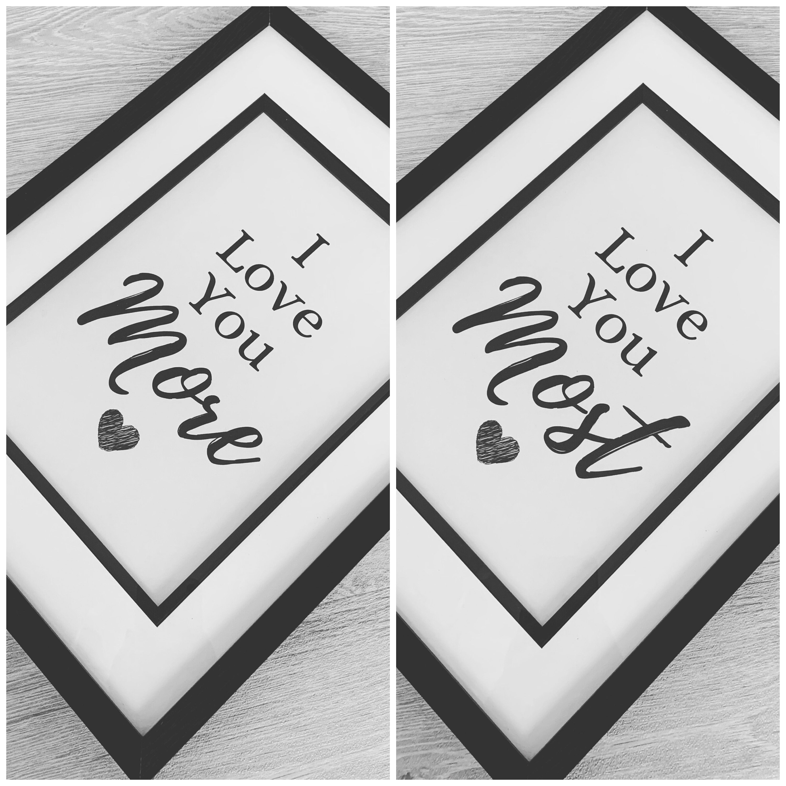Quote Print I Love You More / I Love You Most A4 Print | Etsy