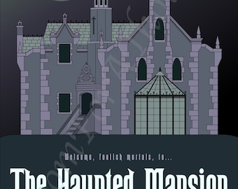 Haunted Mansion Poster (Original Art, 11" x 17") - Digital File Only