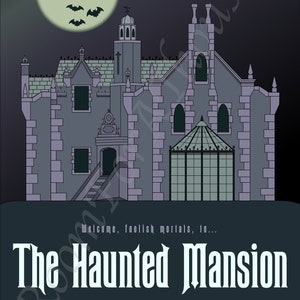 Haunted Mansion Poster (Original Art, 11&quot; x 17&quot;) - Digital File Only