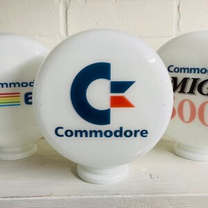 Commodore Computer Retro Lamp Globe, Retro Computing Desk Lamp, Commodore Computer Games