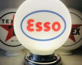 ＥＳＳＯ　ビンテージ　エッソボーイ　ライト Vintage Esso Glass Gas Pump Globe Lamp - Nostalgic Charm