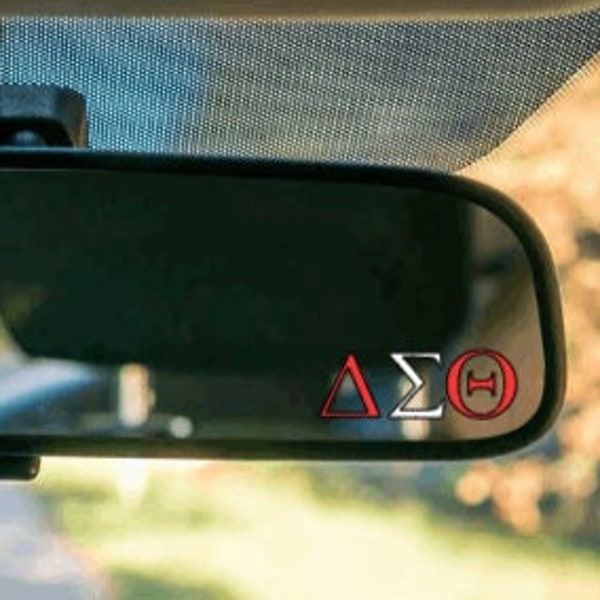 delta diva car mirror decal