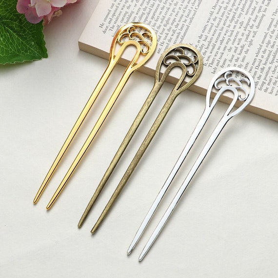U pins hair top