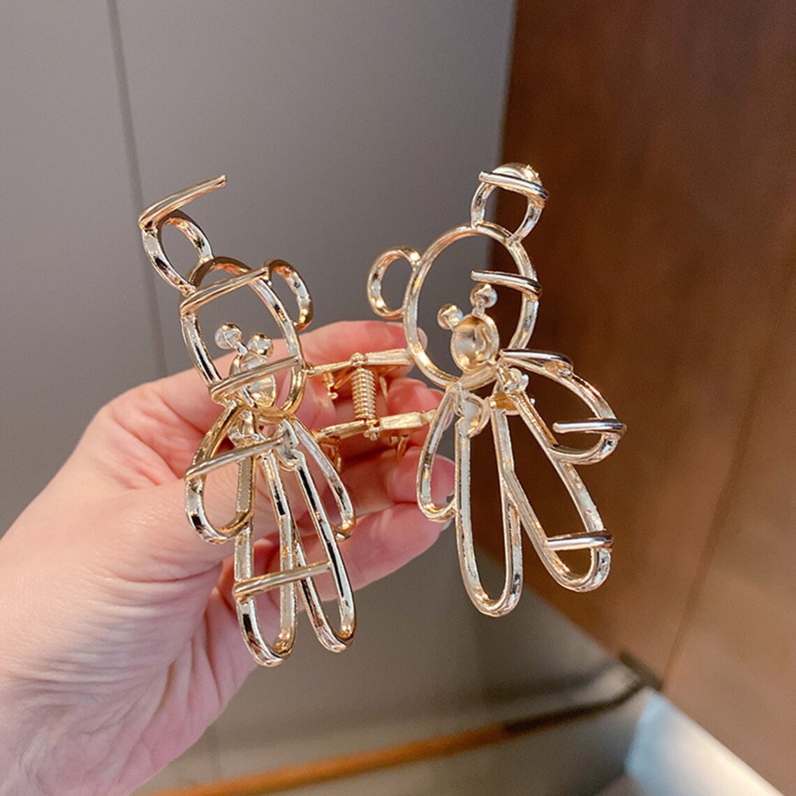 Bear Claws Clip Claw Clipshair Claw Clipssilver Hair Etsy