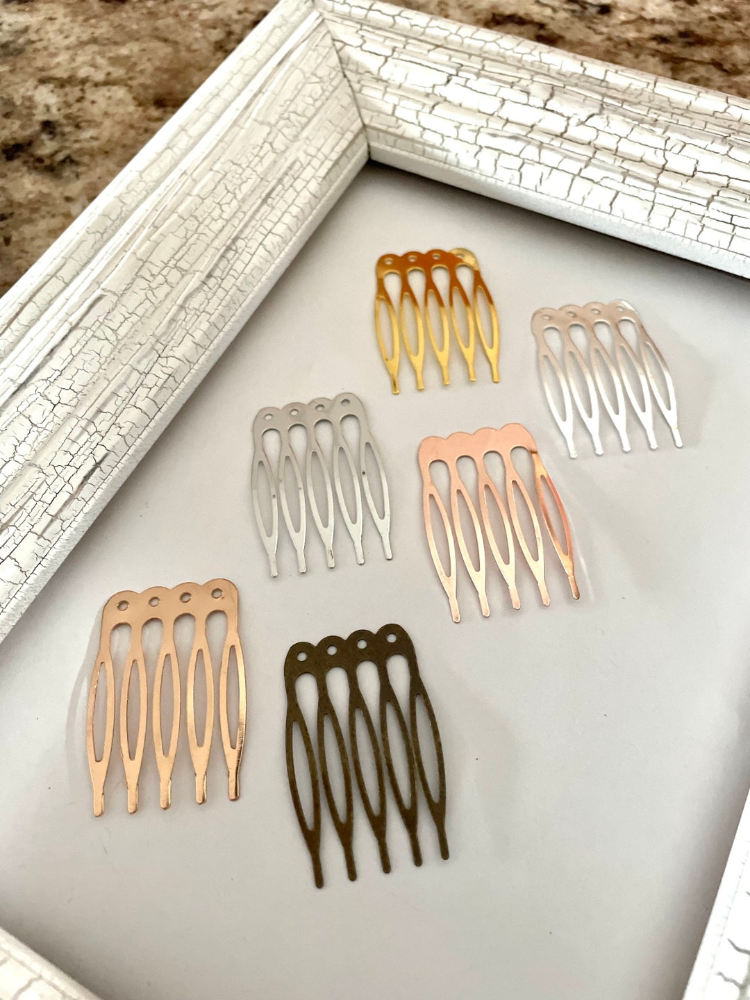 2 pettini per capelli in plastica con denti di squalo, per donne