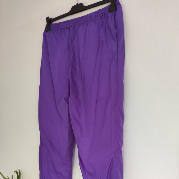 Vintage! 80s / 90s Tracksuit Trousers in Purple / Ski Pants