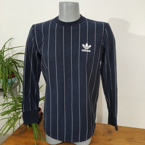 Vintage Adidas Striped Long Sleeve T shirt Baseball Shirt L