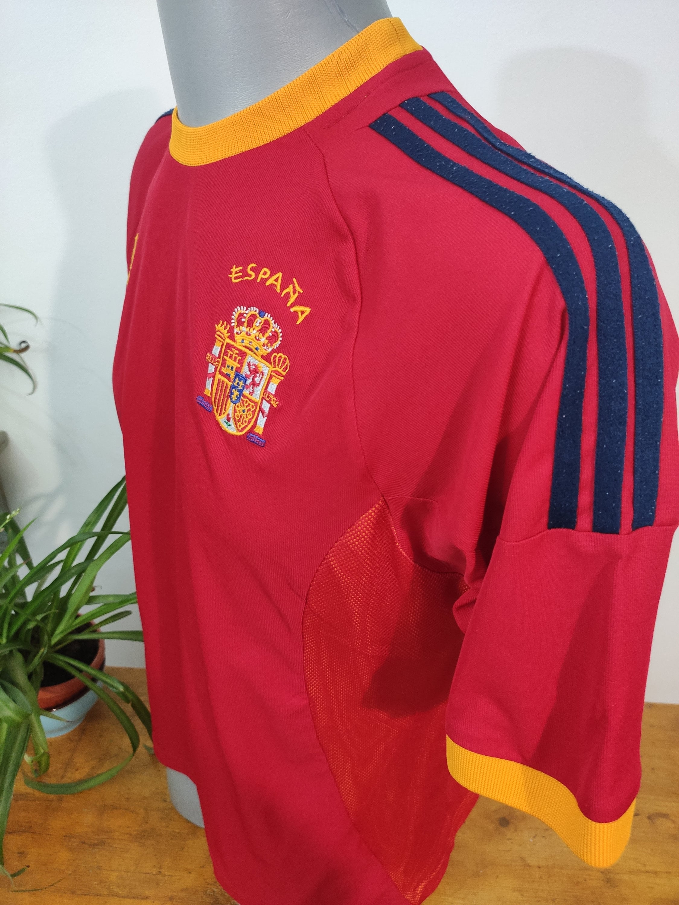 Vintage Adidas Spanish Football Shirt 2002 Collectable Top M Etsy