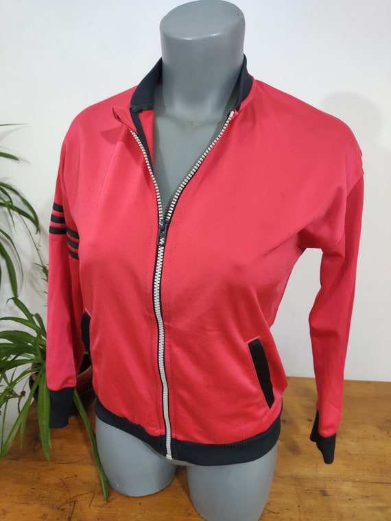 Vintage Red Adidas Small Tracksuit Sports Jacket … - image 3