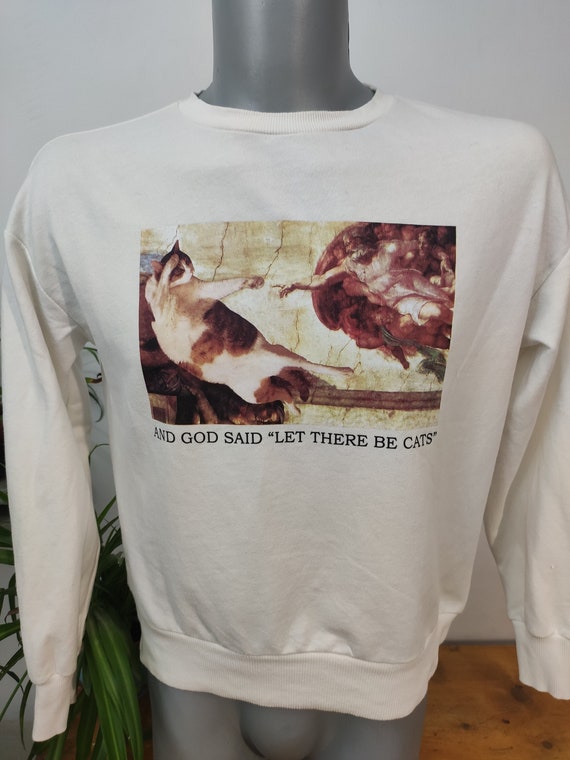 And God Said, Let There Be CATS Vintage Jumper / … - image 1