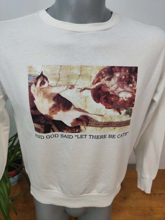 And God Said, Let There Be CATS Vintage Jumper / … - image 3