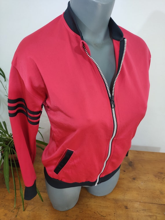 Vintage Red Adidas Small Tracksuit Sports Jacket … - image 1