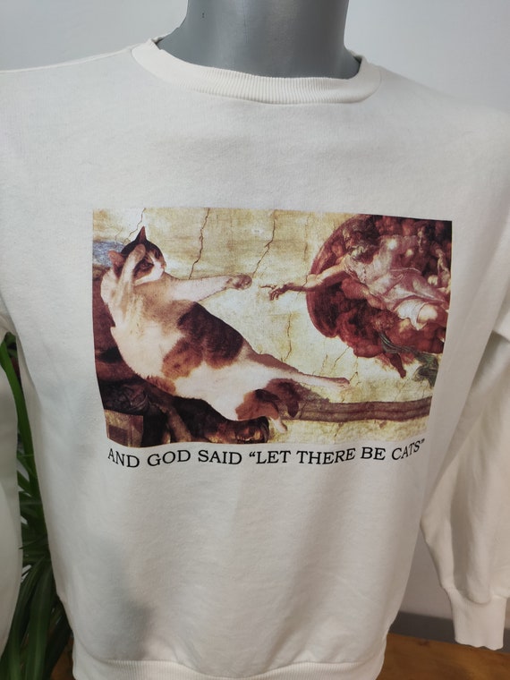 And God Said, Let There Be CATS Vintage Jumper / … - image 2