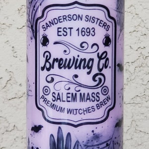 20 oz Glow in the Dark - Witches & Spiderwebs