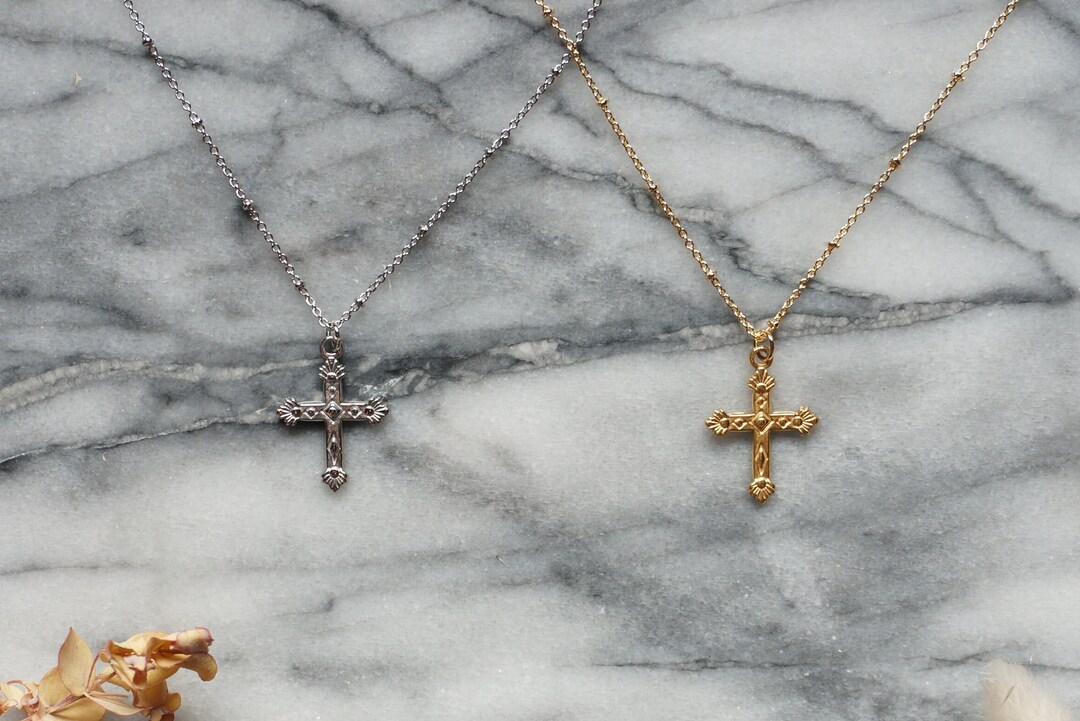 Estate Cross Necklace main image 1