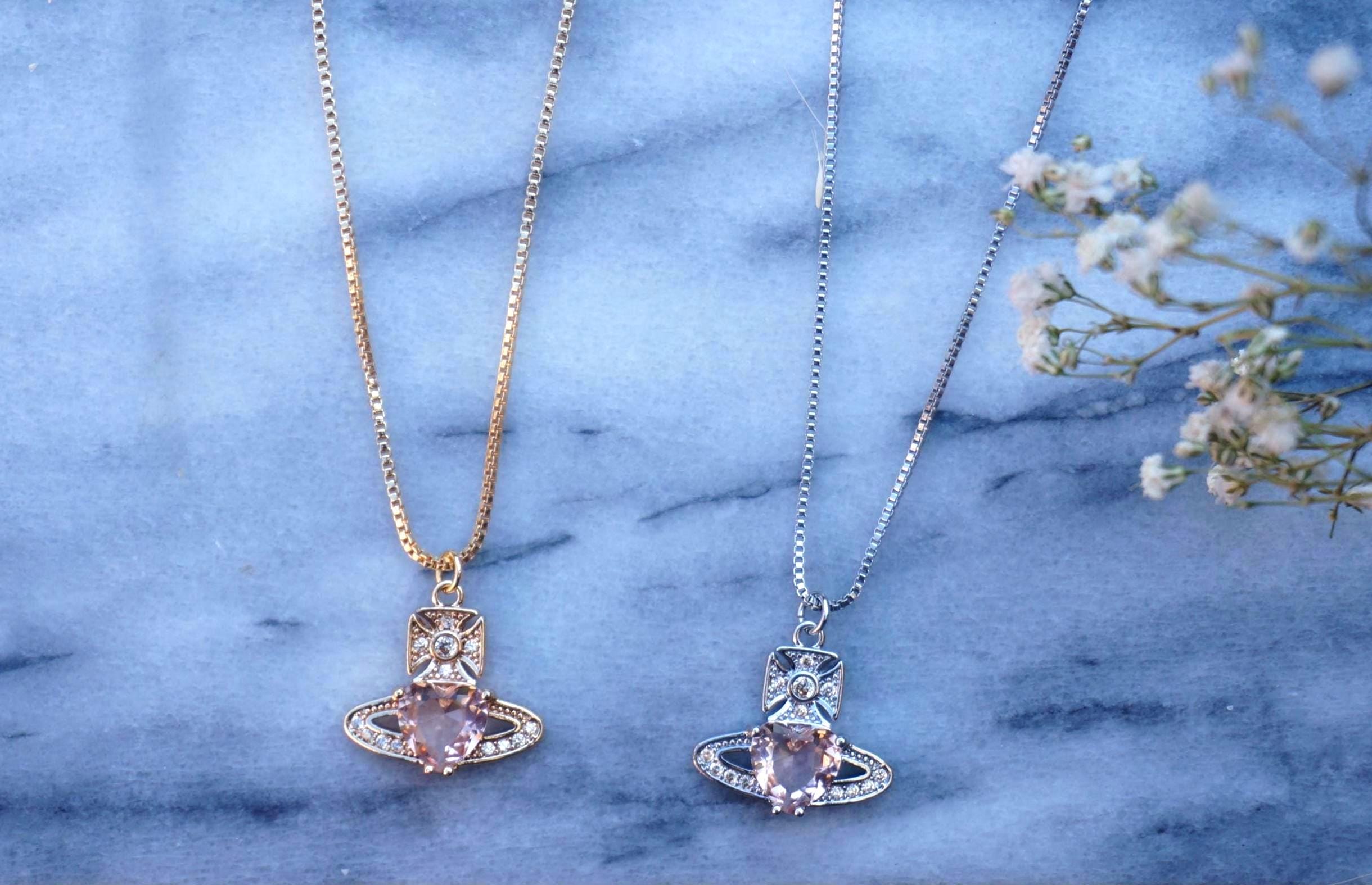 Vivienne westwood pink orb necklace - Etsy 日本