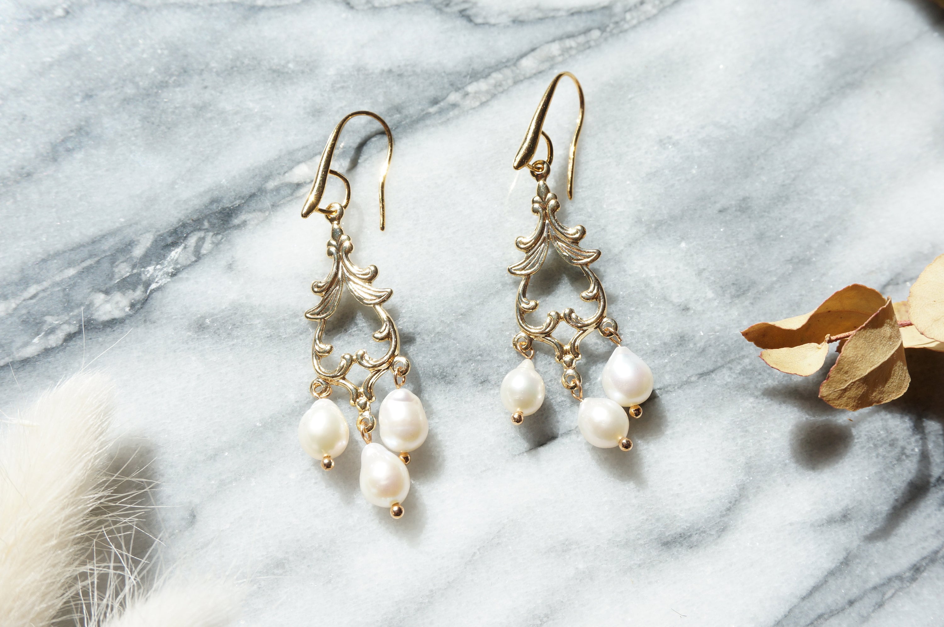 Sterling Silver Teardrop Fish Hook Dangle Earrings #E1335-01