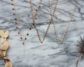 18k Gold Plated Layering Necklaces