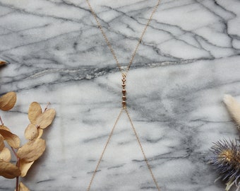 Moon Phase Dainty Gold Body Chain