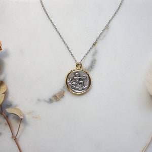 NASSAU Gold and Silver Coin Necklace