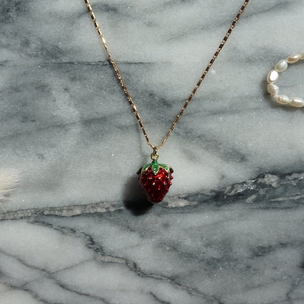 Gold Strawberry Etsy