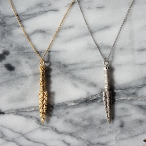 KALI MA Ceremonial Sword Necklace / Gold Silver Skull Sword Necklace