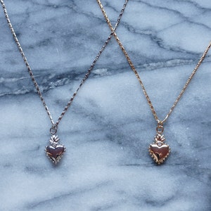 Sacred Heart Gold / Silber Halskette