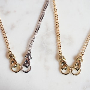 HAND IN HAND Gold/Mixed metal Plated Chunky Chain Necklace