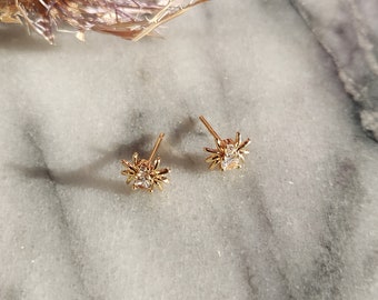 ARAGOG Tiny Spider Stud Earrings / Gold Spider Studs