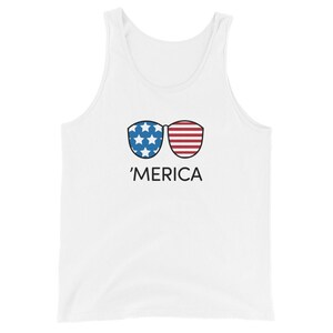Merica Unisex Tank Top - 4th of July Tank Top, USA Shirt, America Tank Top, Fourth of July