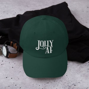 Jolly AF Dad hat - Christmas Hat, Holiday Cap, Merry Christmas, Funny Christmas Hat