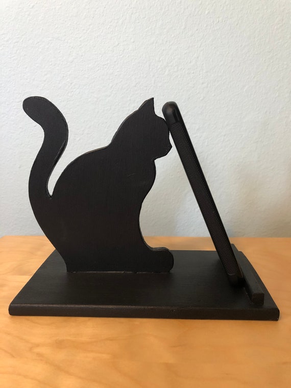 Cat Phone Stand Etsy