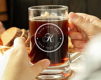 Pint Glass Tankard personnalisé, parfait pour toutes les occasions, verrerie gravée sur mesure, choisissez votre design personnalisé, cadeau amateur de bière