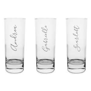Personalised Shot Glass Tall, Perfect For Any Occasion, Engraved Glassware, Birthday, Wedding Favours, Housewarming, Bar Gift