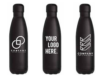 Personalised Chilly Water Bottle Your Business Logo Here Vacuum Flask - Perfect For Hot & Cold Drinks 500ML, Bottles for Gym And Hiking