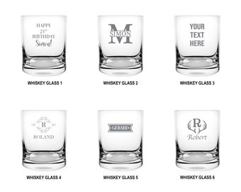 Personalised Whiskey Glass Engraved, Perfect For Wedding Favours, Anniversary, Birthday, Gift For Her Or Him, Groomsman