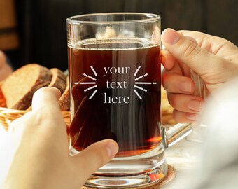 Pint Glass Tankard personnalisé, parfait pour toutes les occasions, verrerie gravée sur mesure, choisissez votre design personnalisé, cadeau amateur de bière