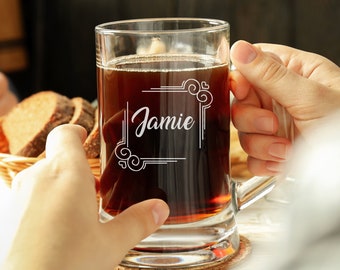 Pint Glass Tankard personnalisé, parfait pour toutes les occasions, verrerie gravée sur mesure, choisissez votre design personnalisé, cadeau amateur de bière