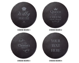 Personalised Slate Cheese Board, Perfect For Any Occasion, Engraved, Choose Your Custom Design, Wedding Gift Ideas