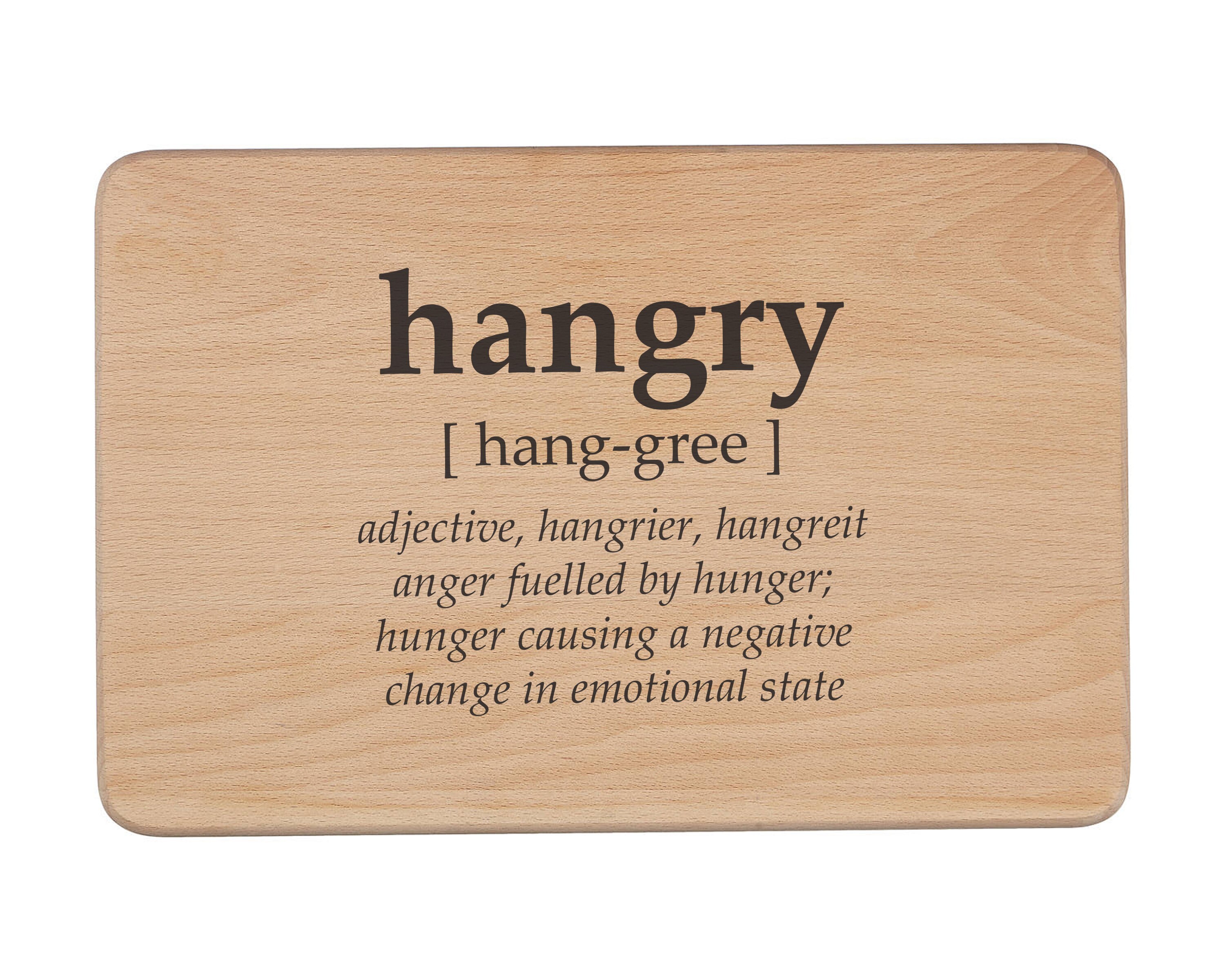Hangry Chopping Board Hangry Quote Gift Cutting Board Etsy
